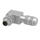 BCC M485-0000-2B-000-01X575-000 Male Connector confectioneerbaar M12 metaal 5 Polig Haaks