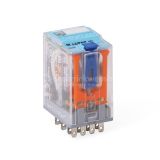 C9-A41FHX/DC24V miniatuurrelais met goud contacten oranje button