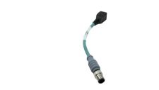 CAB ETH-adapter M12-IP67 4-pin male to RJ45 female (1534)